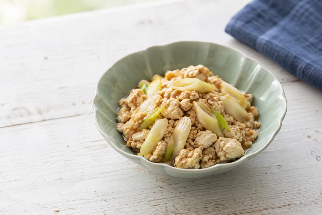 豆腐とねぎの味噌そぼろの完成イメージ