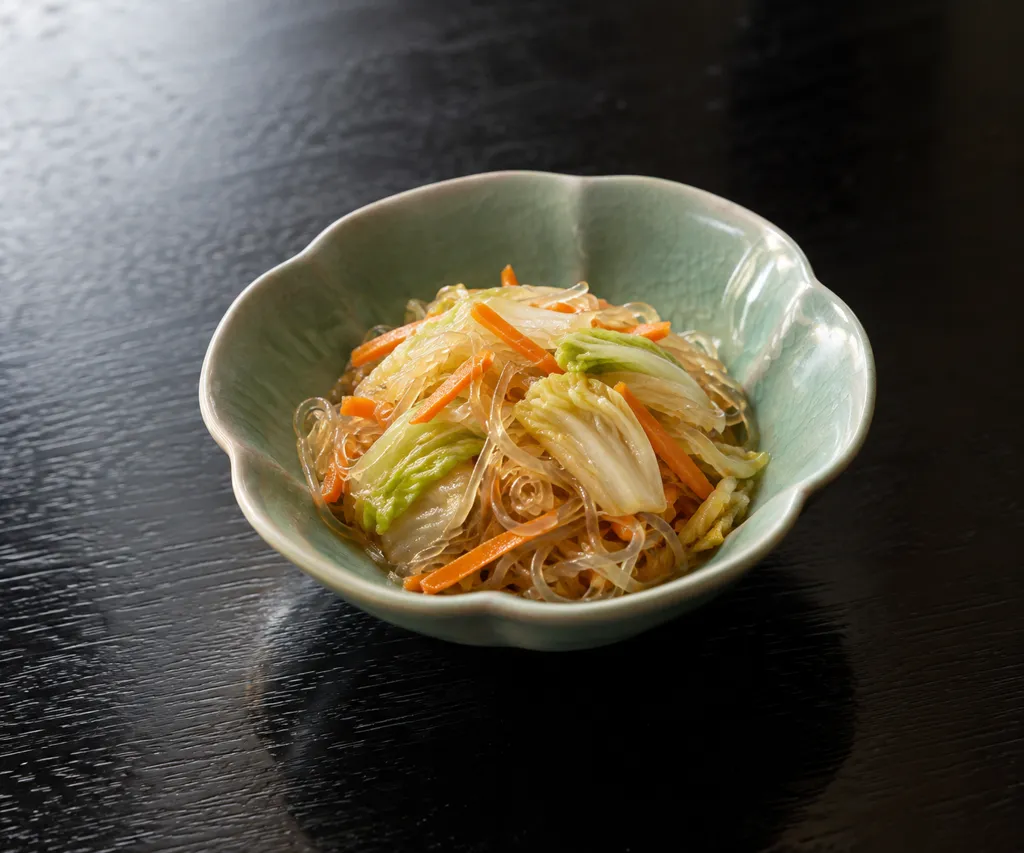 白菜とにんじんの春雨中華炒めの完成イメージ