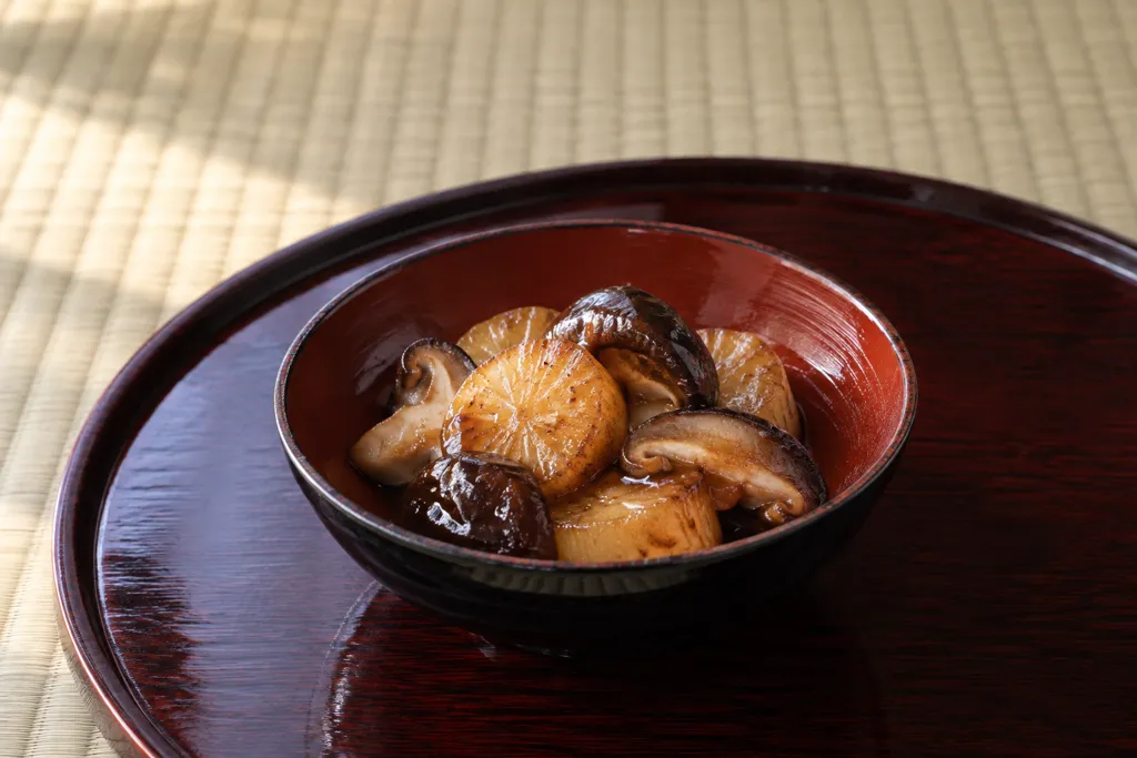 長芋としいたけの照り焼きの完成イメージ