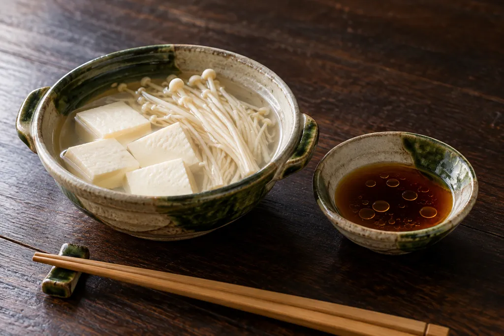 えのきの湯豆腐の完成イメージ