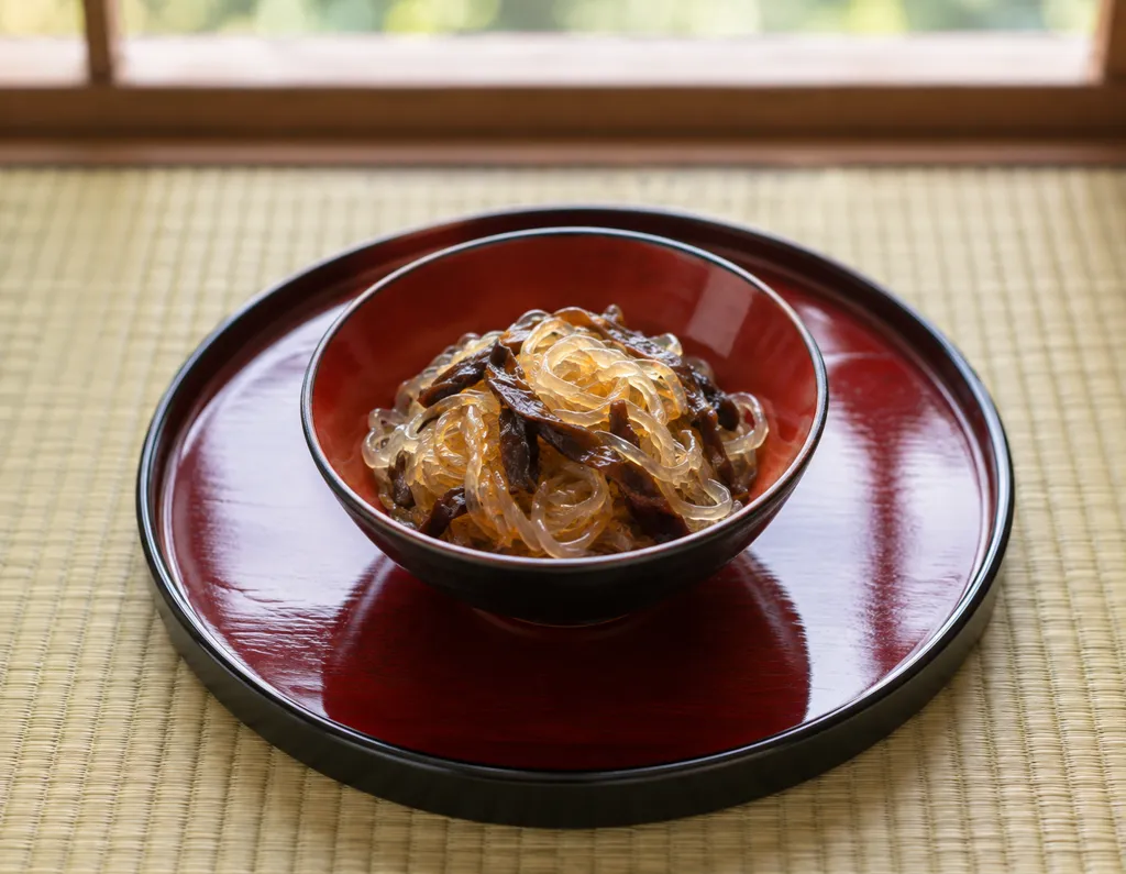 春雨ときくらげの酢の物の完成イメージ