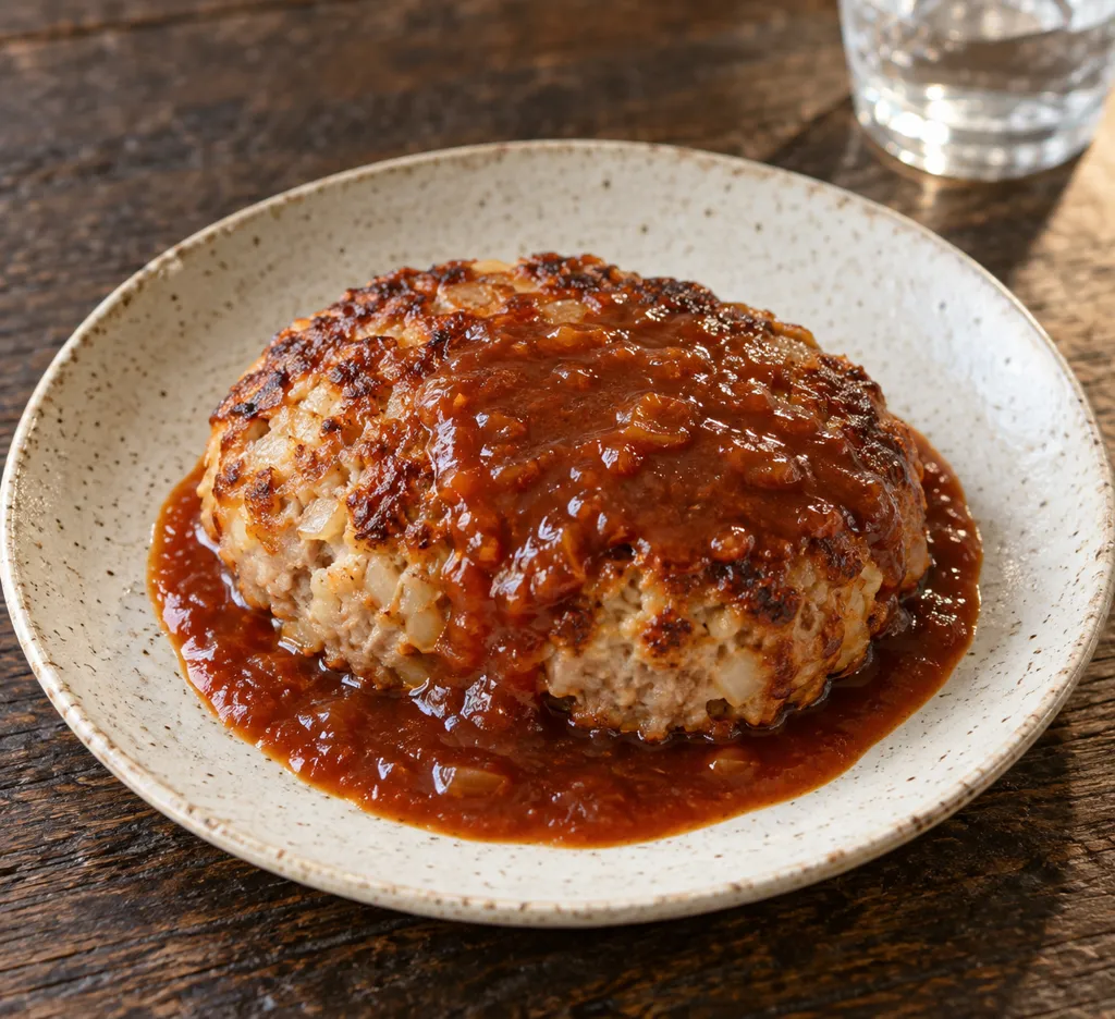 鶏とおからのしっとりハンバーグの完成イメージ