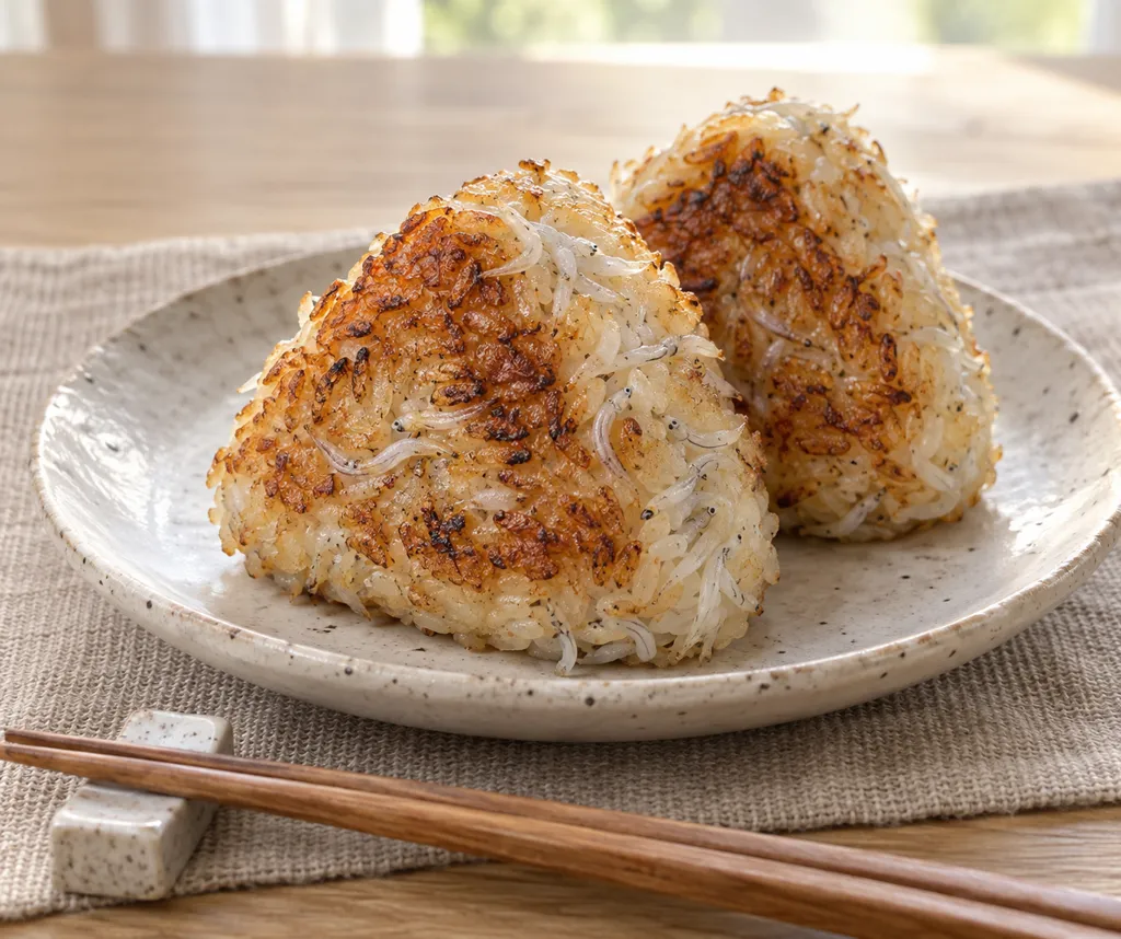 しらすの焼きおにぎりの完成イメージ