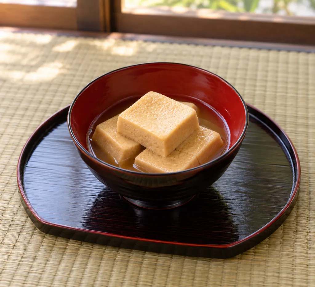 高野豆腐の甘辛含め煮の完成イメージ