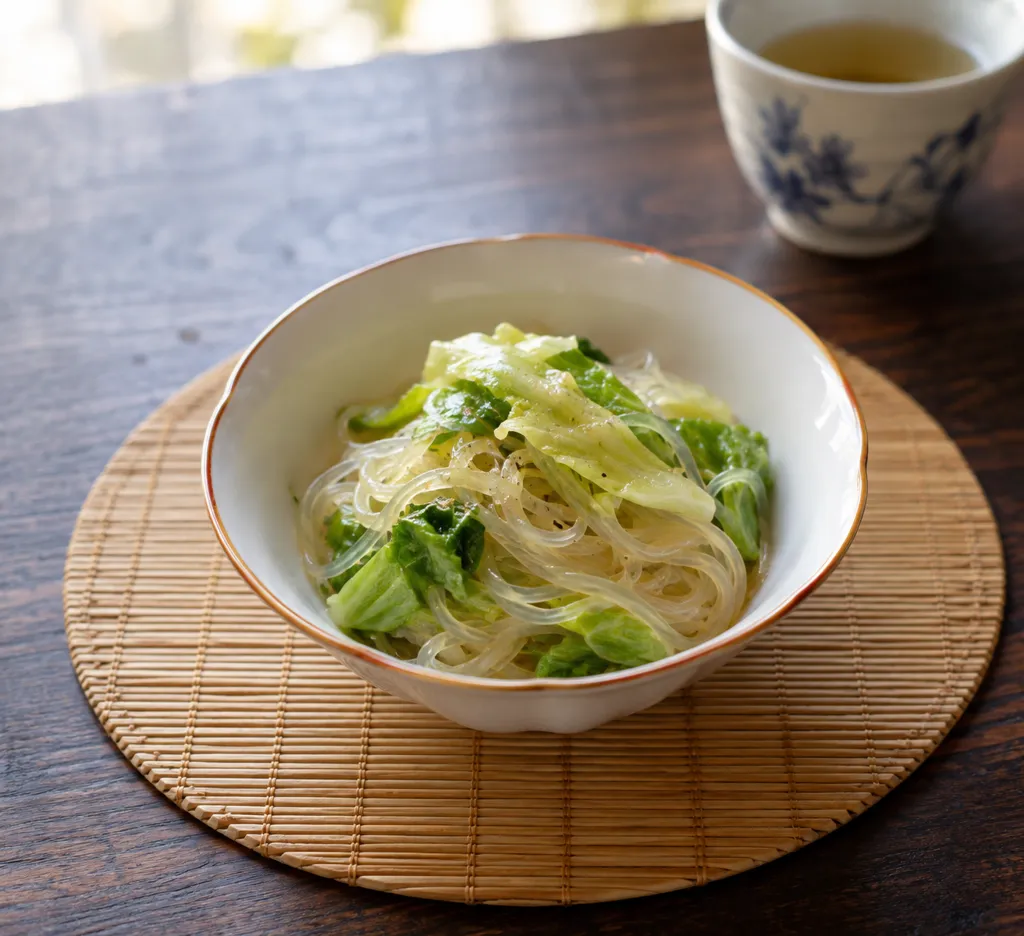 春雨とレタスの中華サラダの完成イメージ