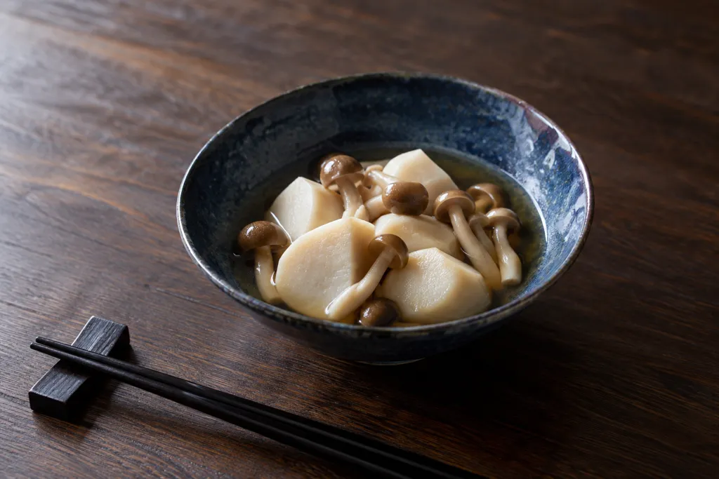 里芋としめじの薄味煮の完成イメージ
