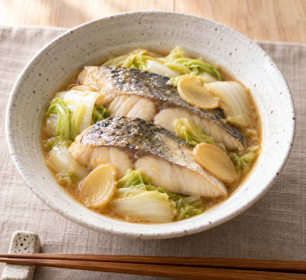 さわらと白菜のしょうが味噌煮の完成イメージ