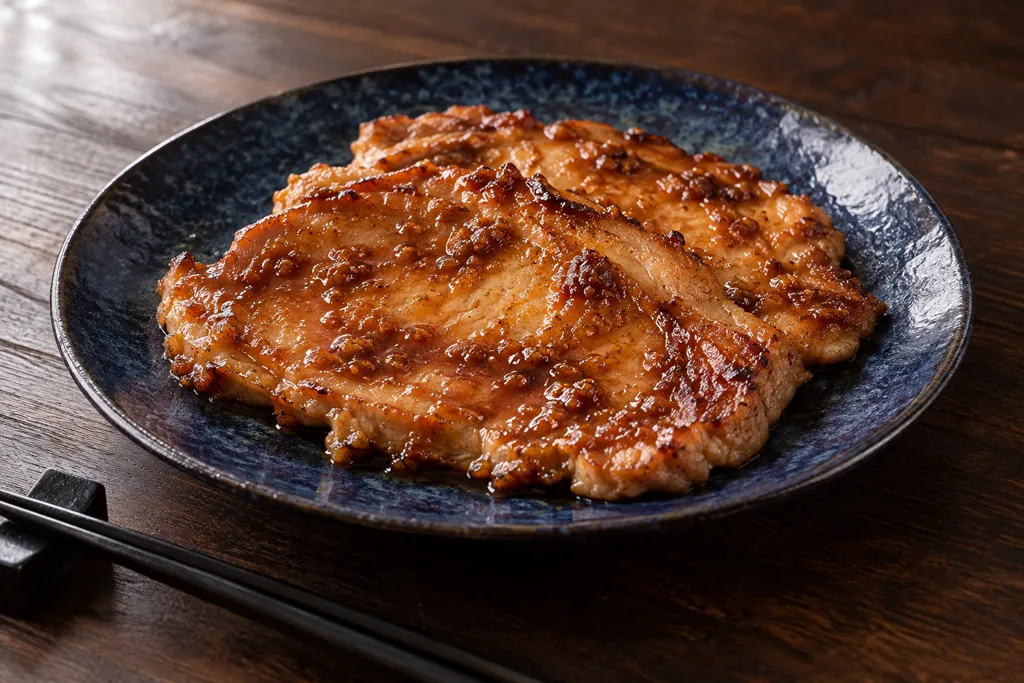豚ロースのしょうが味噌焼きの完成イメージ
