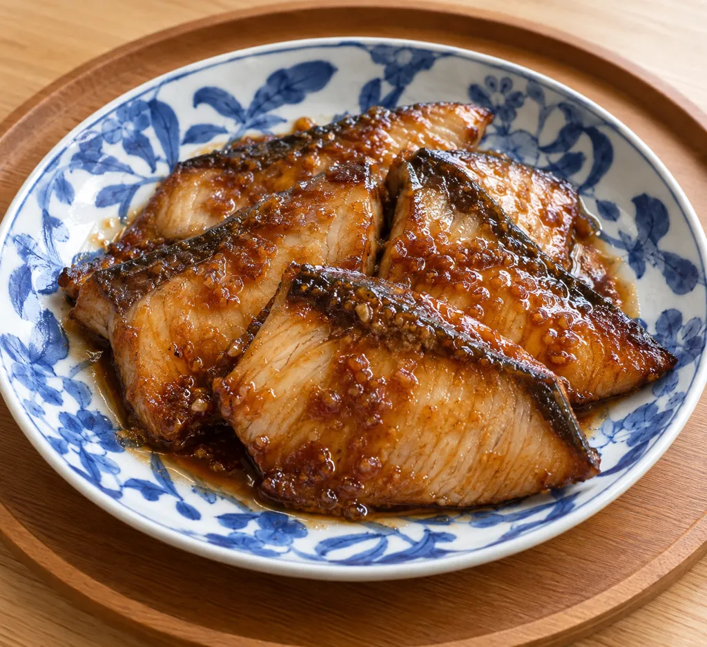 時短ぶりのにんにく味噌焼きの完成イメージ