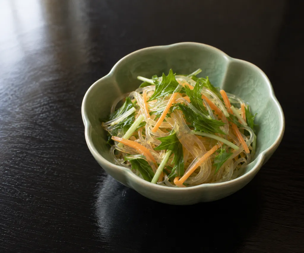 春雨と水菜の中華サラダの完成イメージ