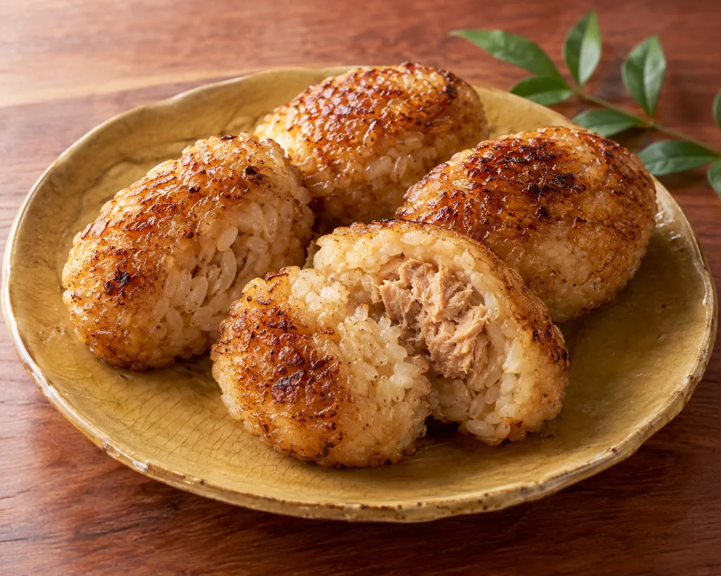 ツナの焼きおにぎりの完成イメージ