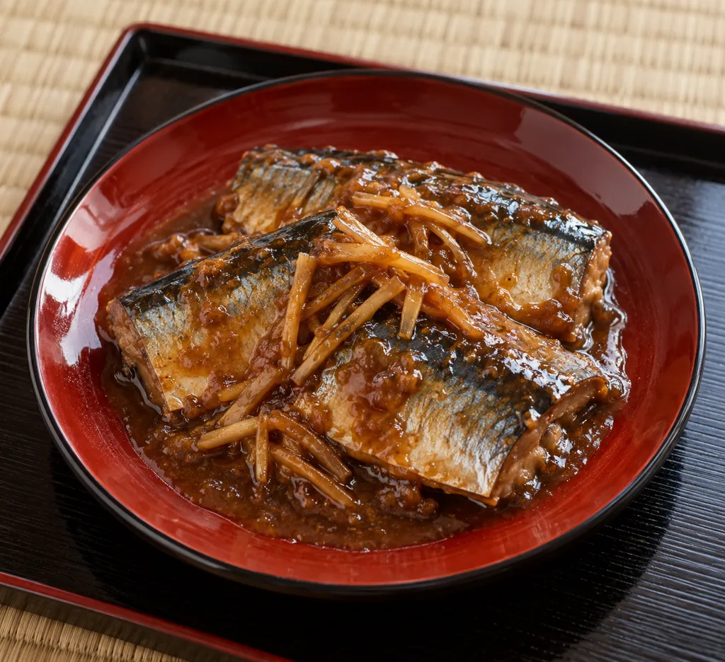さんまの味噌煮の完成イメージ