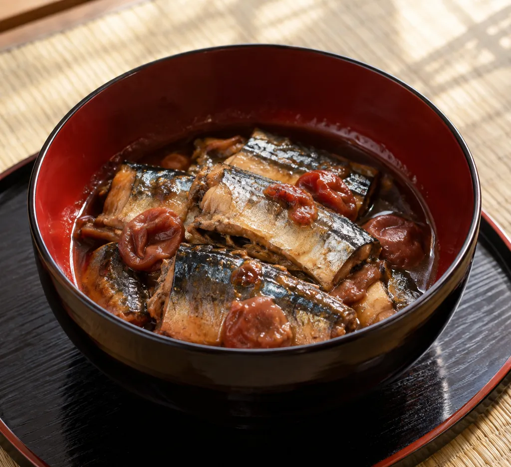さんまのレンジ梅煮の完成イメージ