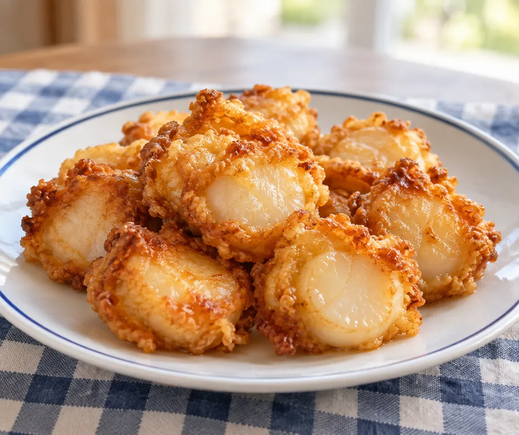 ほたての味噌衣揚げの完成イメージ