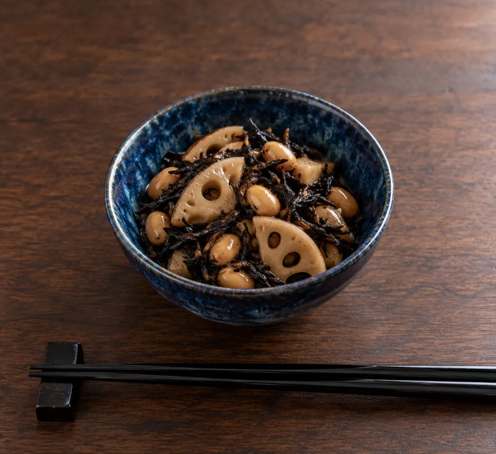 ひじきとれんこんの煮物の完成イメージ