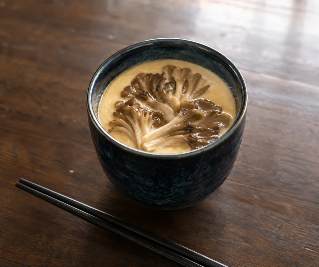 まいたけの茶碗蒸しの完成イメージ