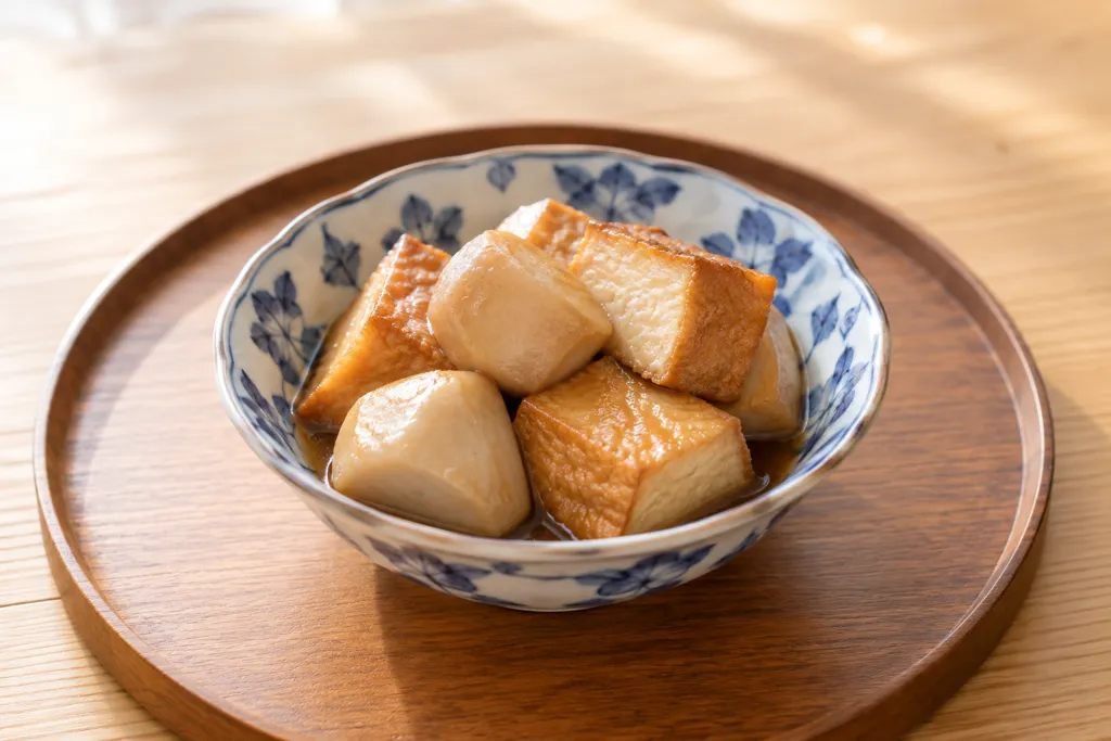 里芋と厚揚げのこっくり煮の完成イメージ
