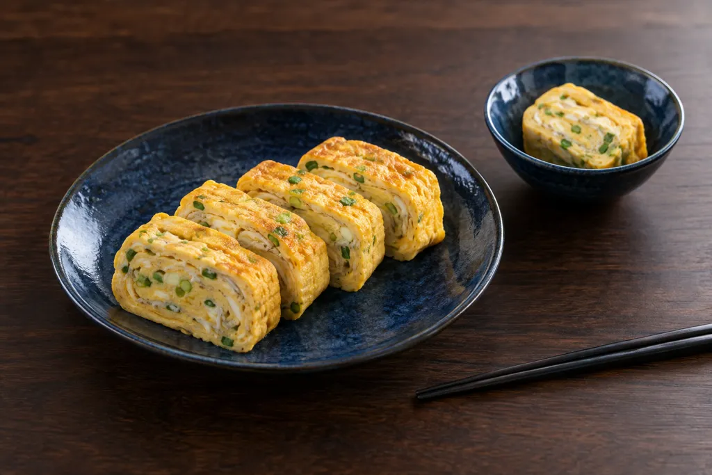 しらすとねぎの厚焼き卵の完成イメージ