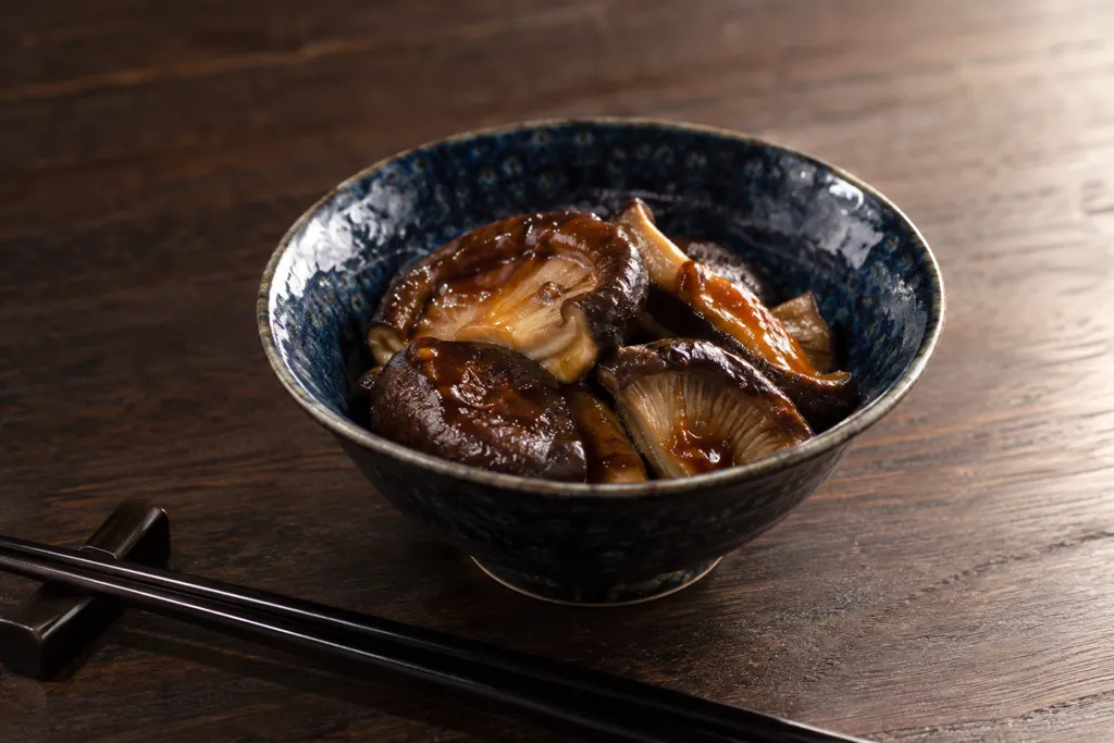 しいたけの甘味噌だれ焼きの完成イメージ