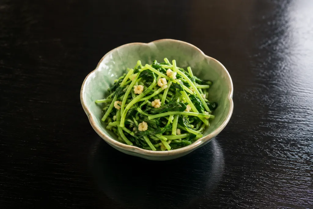 豆苗のにんにく炒めの完成イメージ