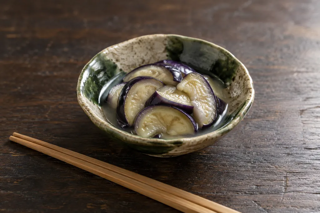 なすの昆布だし浅漬けの完成イメージ