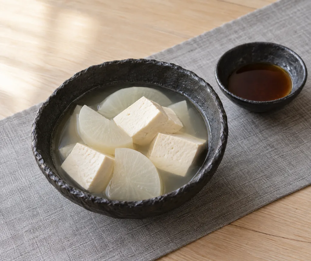 大根の湯豆腐の完成イメージ