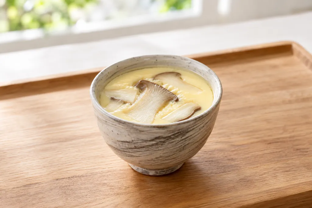 エリンギの茶碗蒸しの完成イメージ