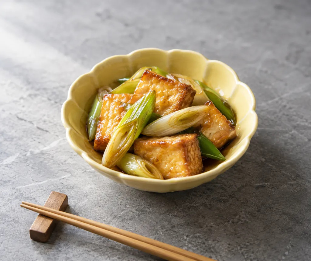 厚揚げとねぎの中華焼きの完成イメージ