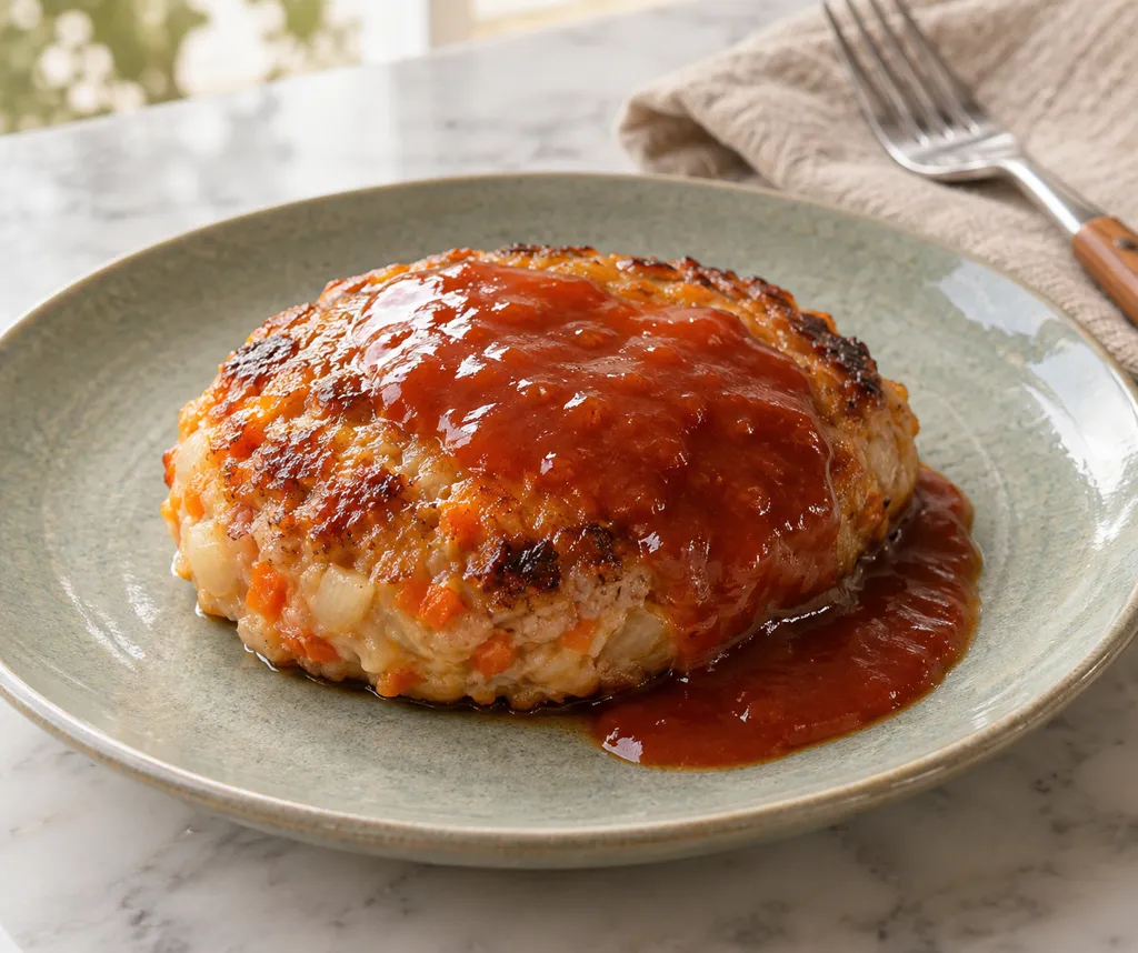 鶏とにんじんのハンバーグの完成イメージ