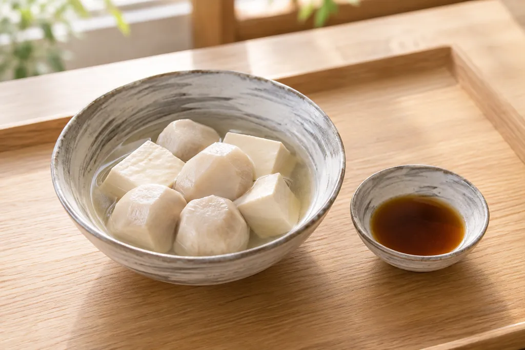 里芋の湯豆腐の完成イメージ