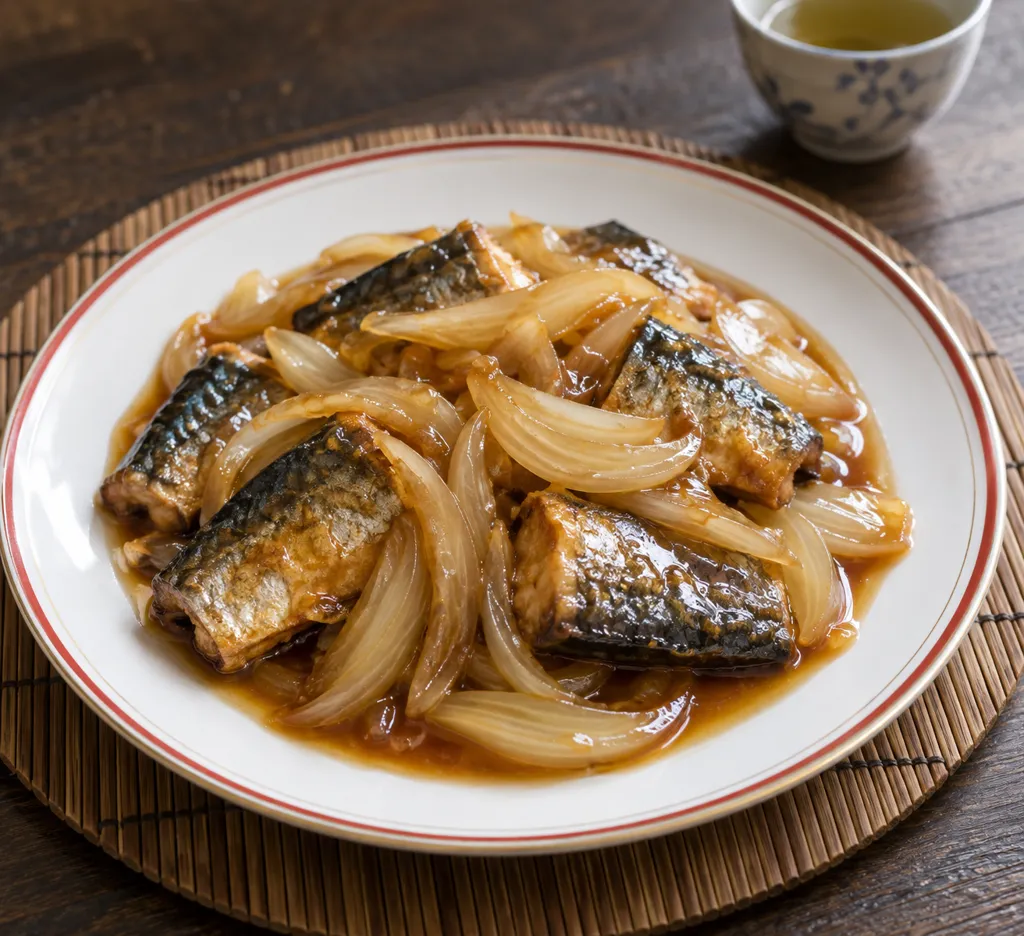 さんまと玉ねぎの甘酢あんの完成イメージ