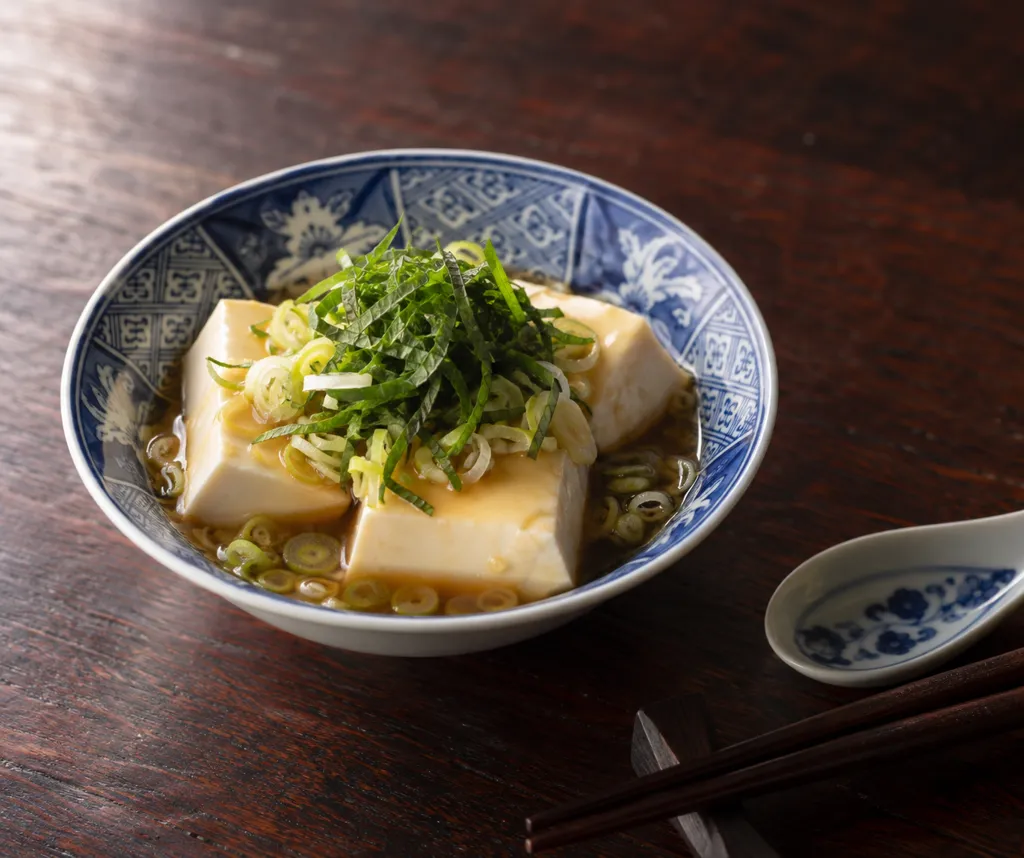 豆腐とねぎの中華だれがけの完成イメージ