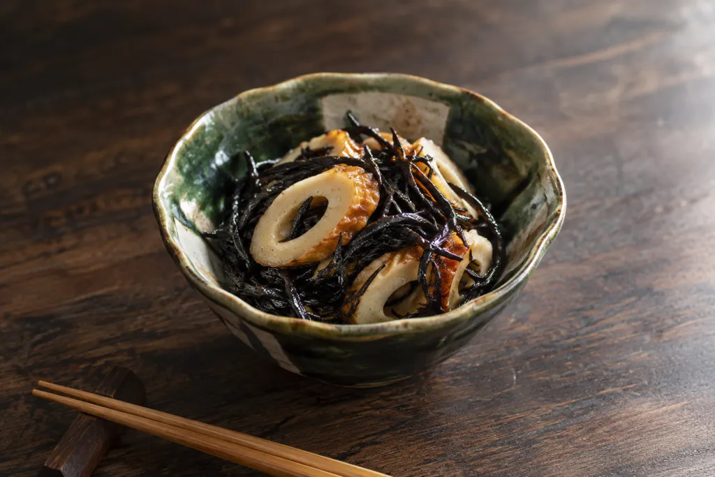 ひじきとちくわの煮物の完成イメージ