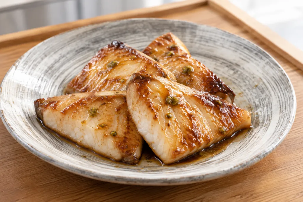 めかじきの柚子胡椒照り焼きの完成イメージ