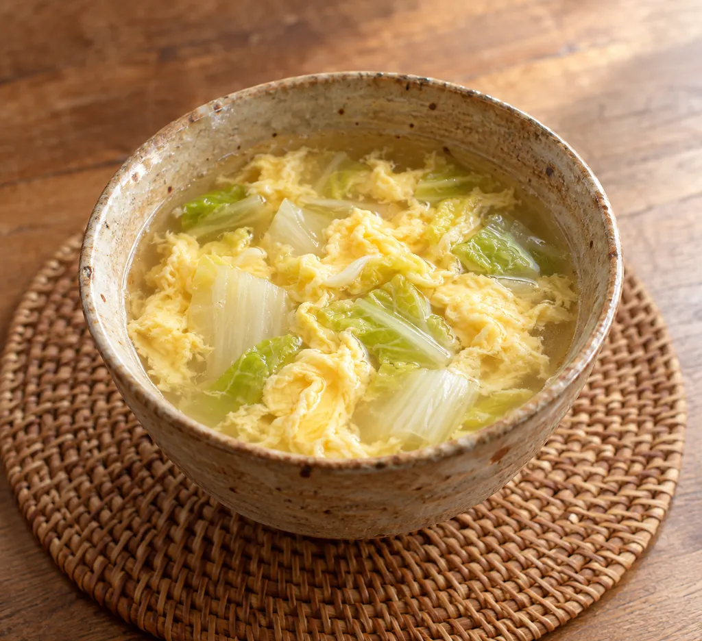 白菜のかきたま汁の完成イメージ
