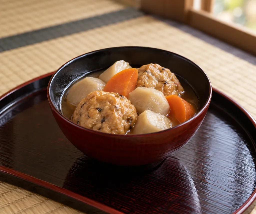 がんもどきと里芋の煮物の完成イメージ
