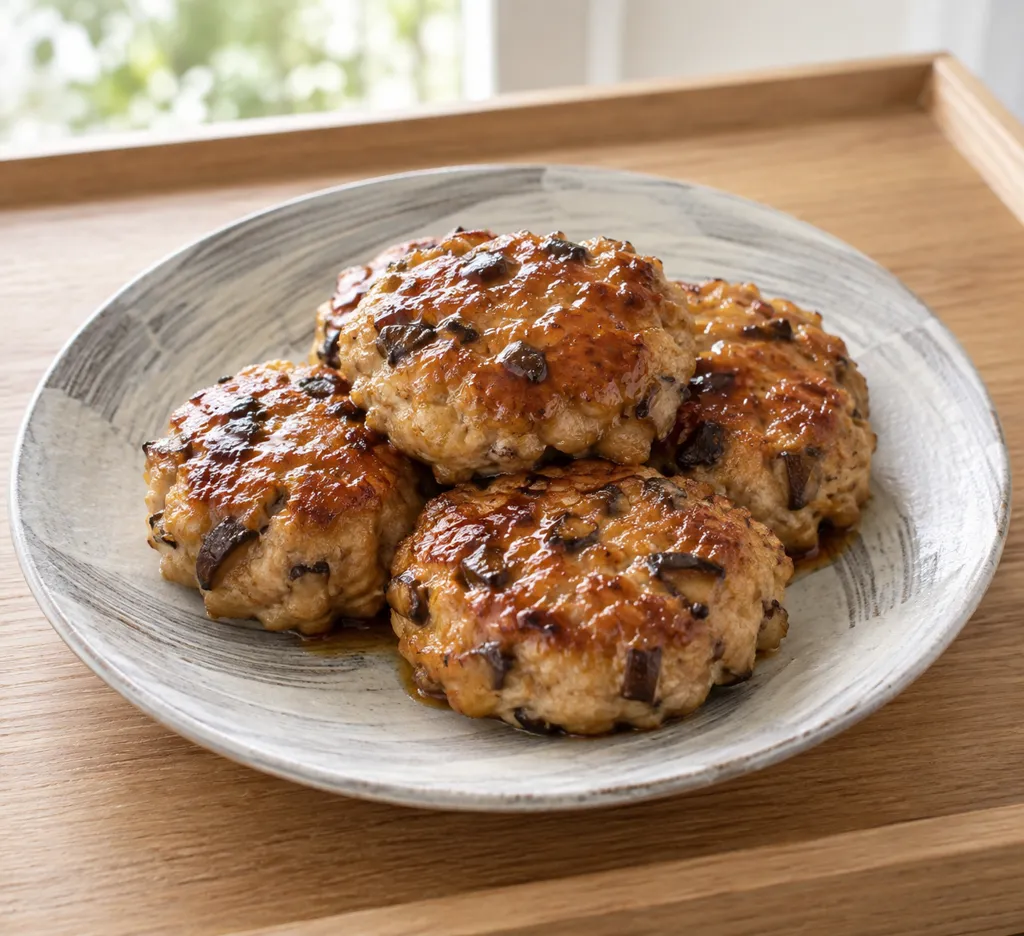 しいたけの鶏つくね焼きの完成イメージ