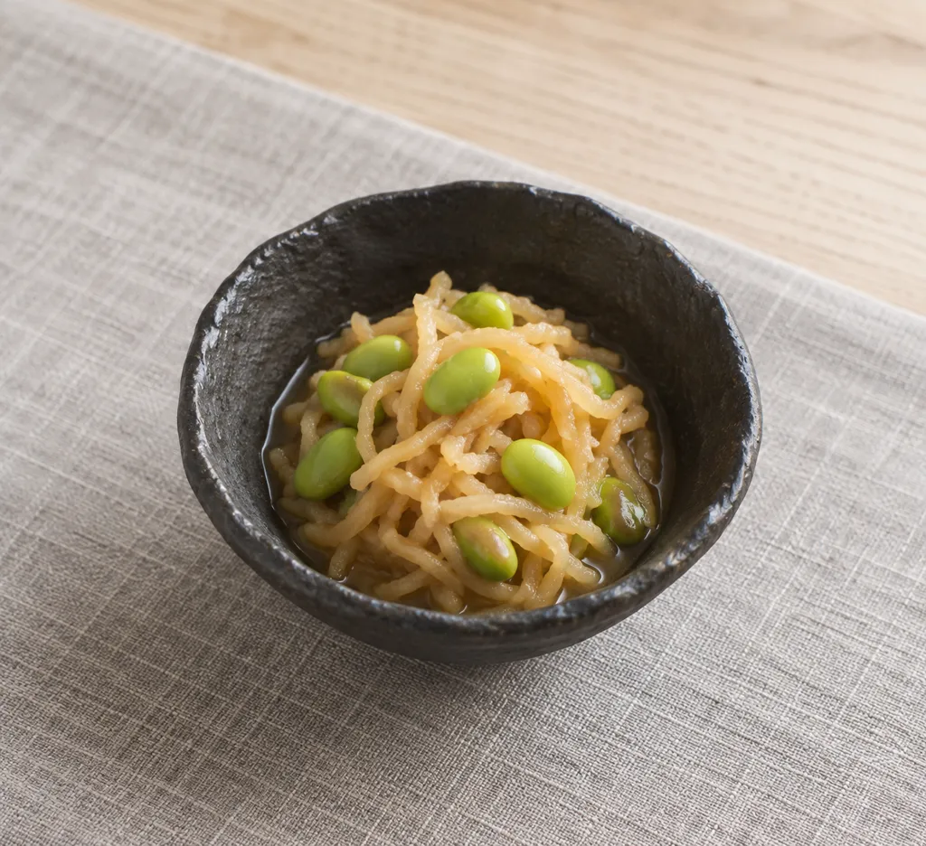 切り干し大根と枝豆の煮物の完成イメージ