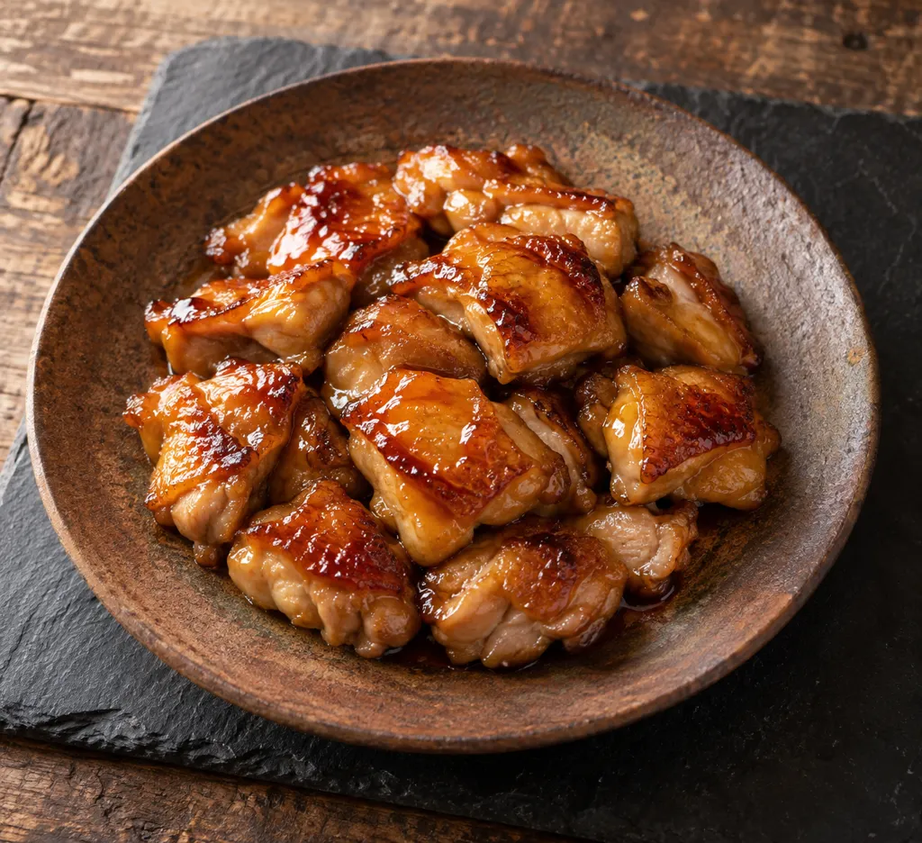 時短鶏もも肉と甘辛だれの照り焼きの完成イメージ