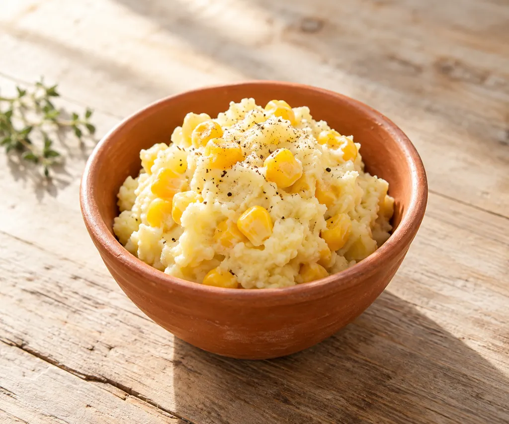 コーンのポテトサラダの完成イメージ