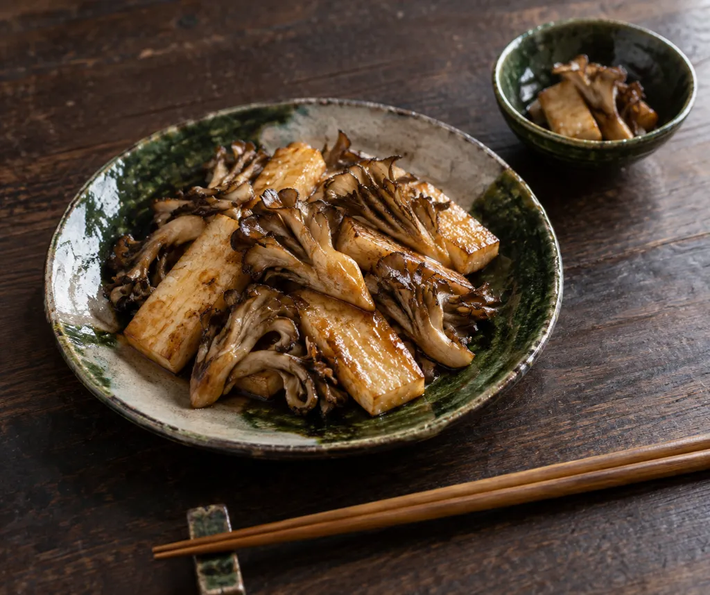 長芋とまいたけのしょうが醤油焼きの完成イメージ