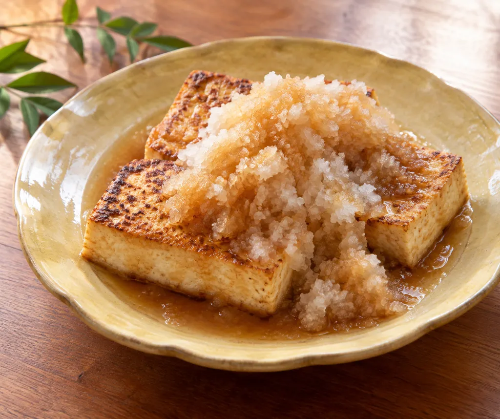 豆腐と大根のおろし醤油ステーキの完成イメージ