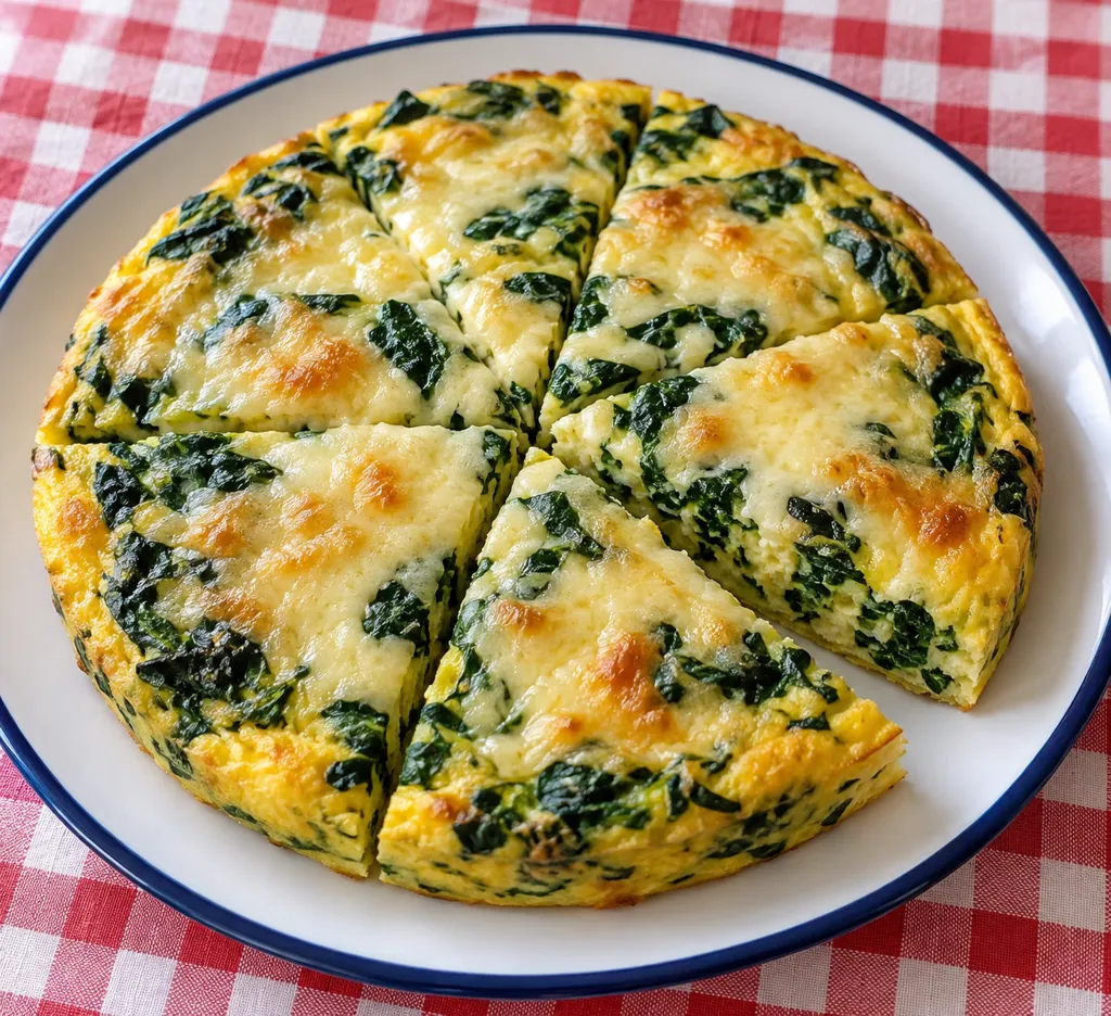 ほうれん草のチーズキッシュの完成イメージ