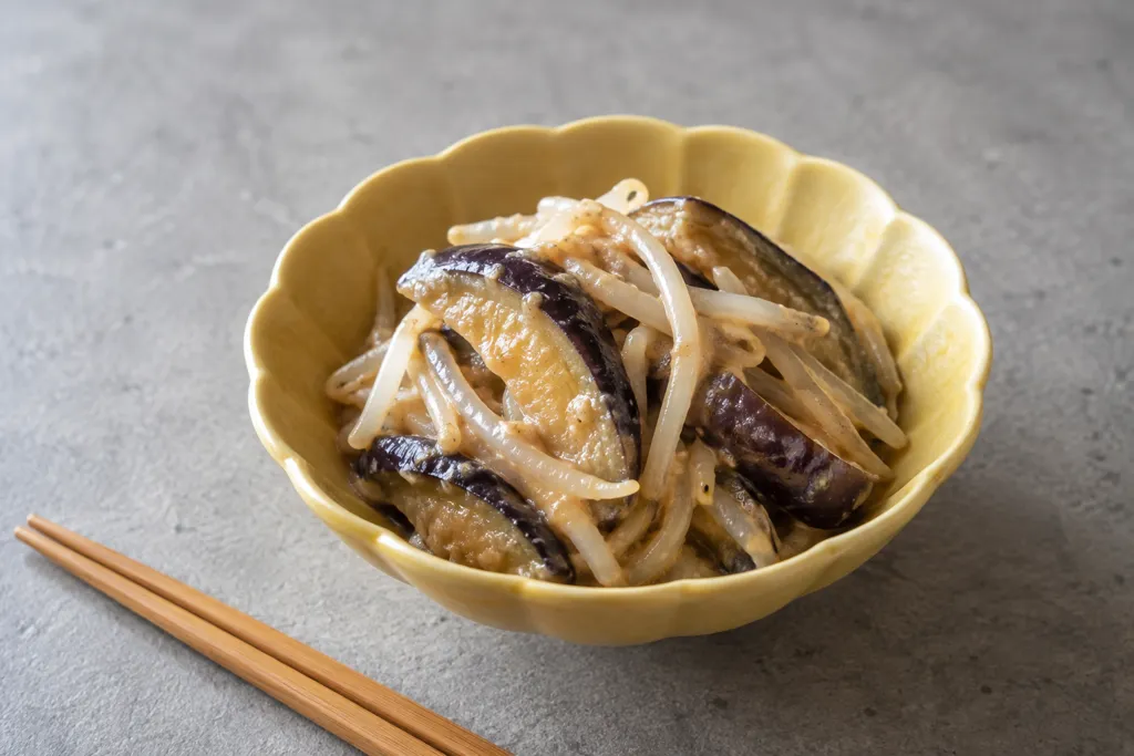 なすともやしの中華ごま味噌和えの完成イメージ