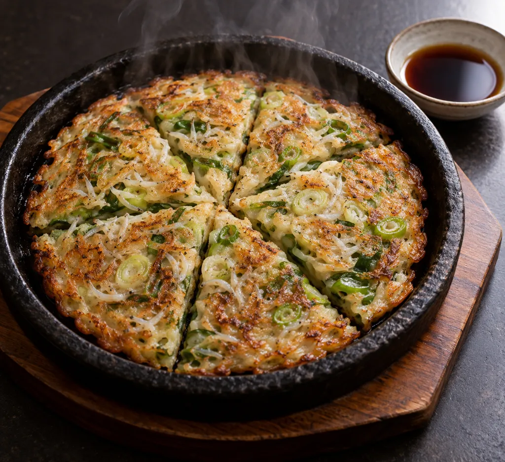 しらすとねぎのチヂミの完成イメージ