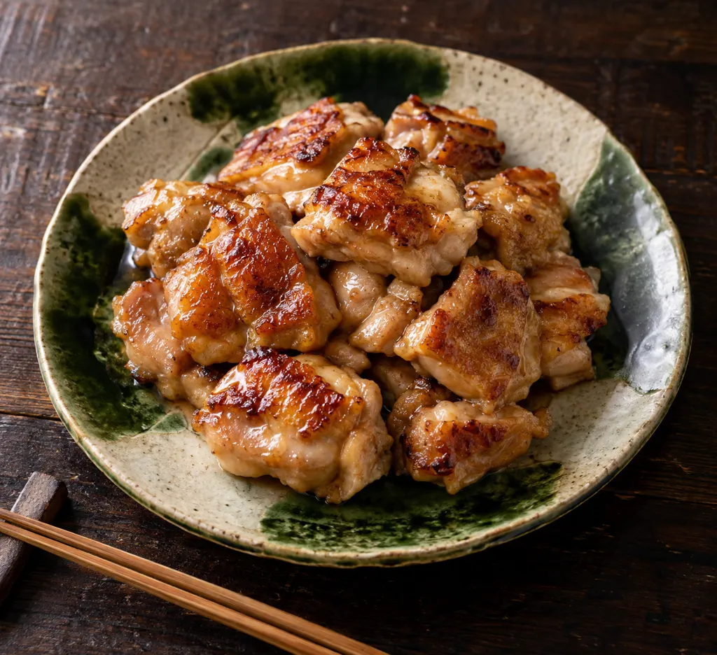 時短鶏もも肉と醤油だれのマヨ焼きの完成イメージ