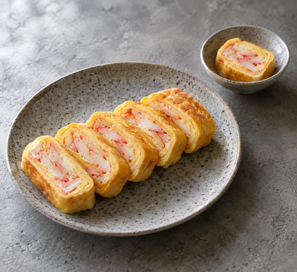 かにかまの卵焼きの完成イメージ