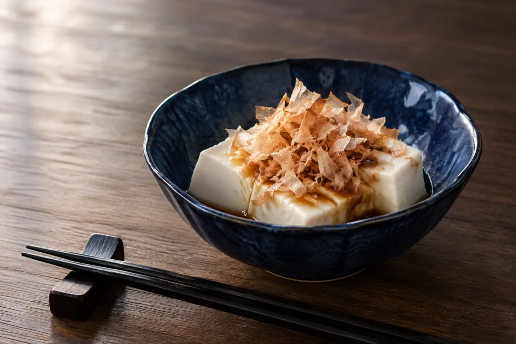 豆腐とかつお節の冷ややっこの完成イメージ