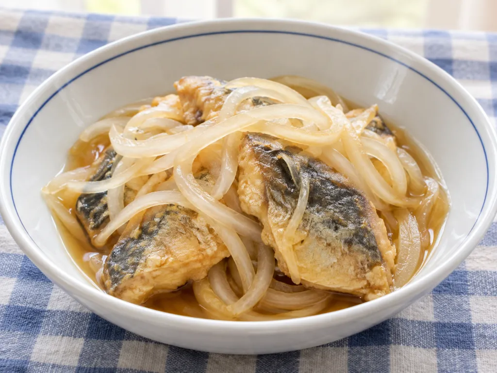 あじと玉ねぎの南蛮漬けの完成イメージ