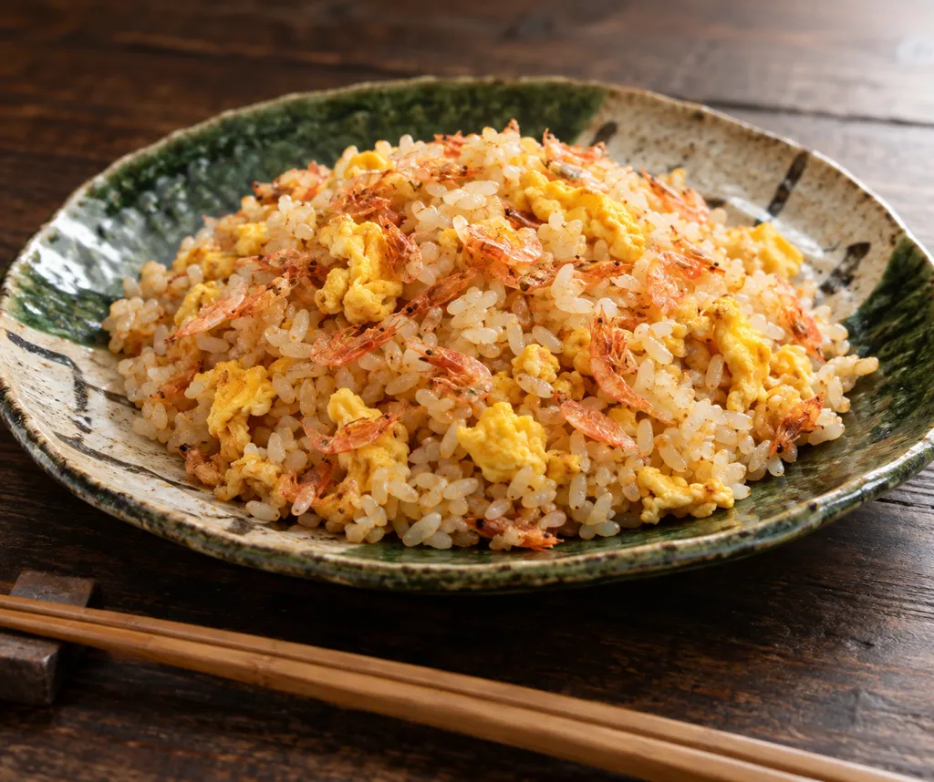 卵と桜えびの焼きめしの完成イメージ